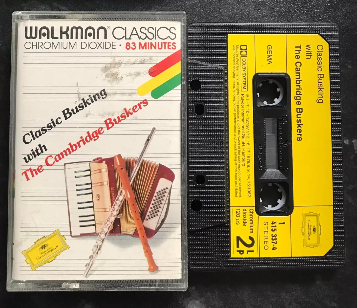 Classic Busking with The Cambridge Buskers, 415 337-4, Vintage Cassette Magretro