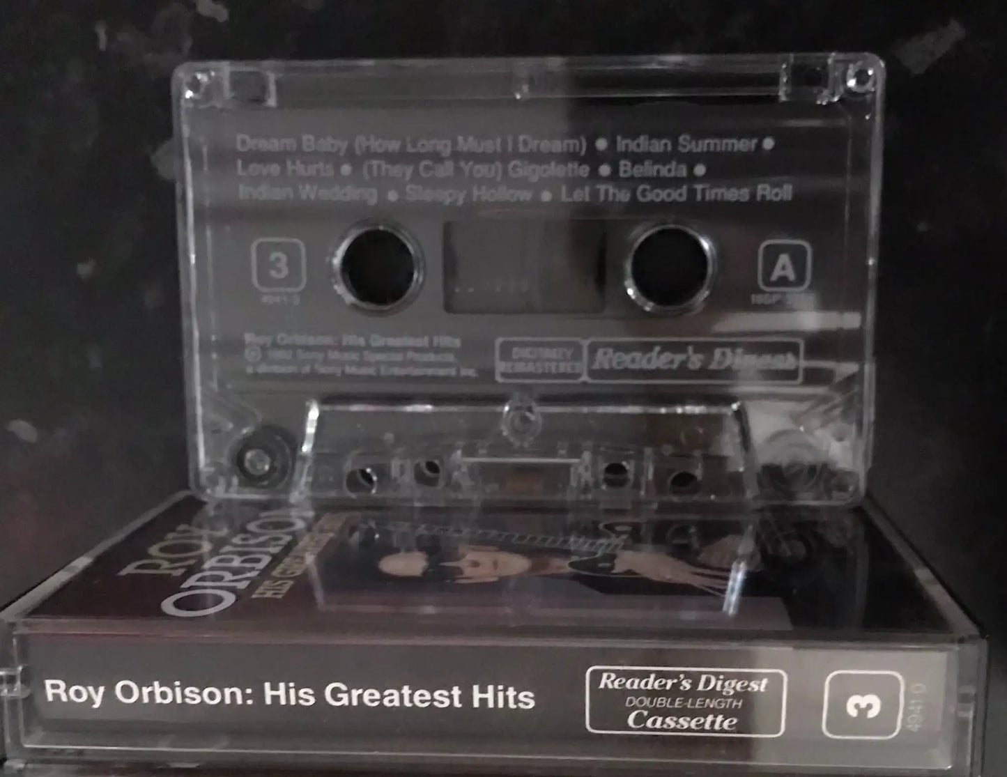 Roy Orbison, His Greatest Hits, Tape 3, RD, 4941-3. Vintage Cassette Magretro