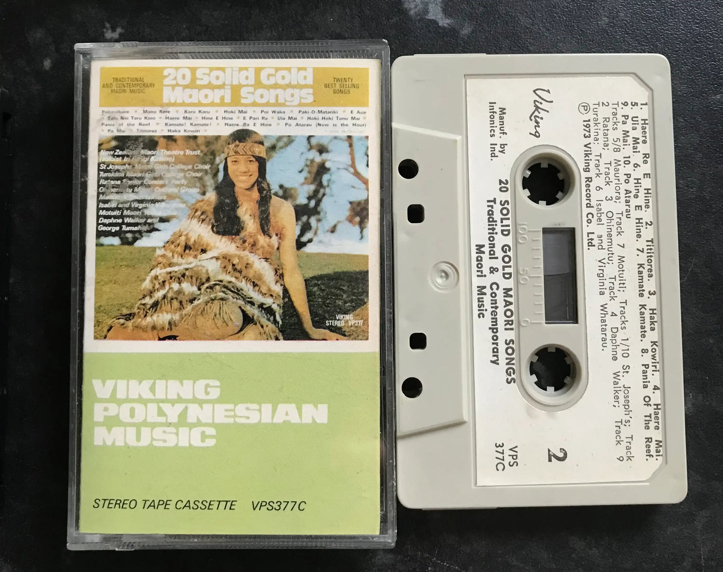Viking Polynesian Music, 20 Solid Gold Maori Songs, Viking, VPS 377C Magretro