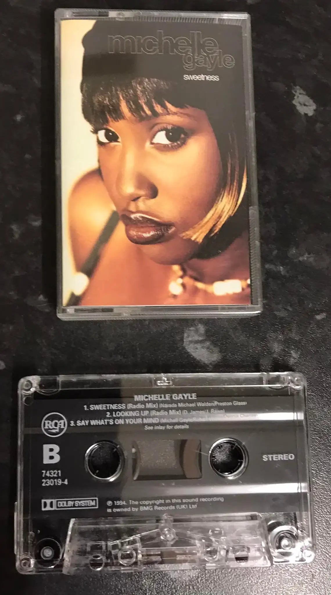 Michelle Gayle, Album Title, Sweetness, RCA, 7432 1230194, Vintage Cassette Magretro