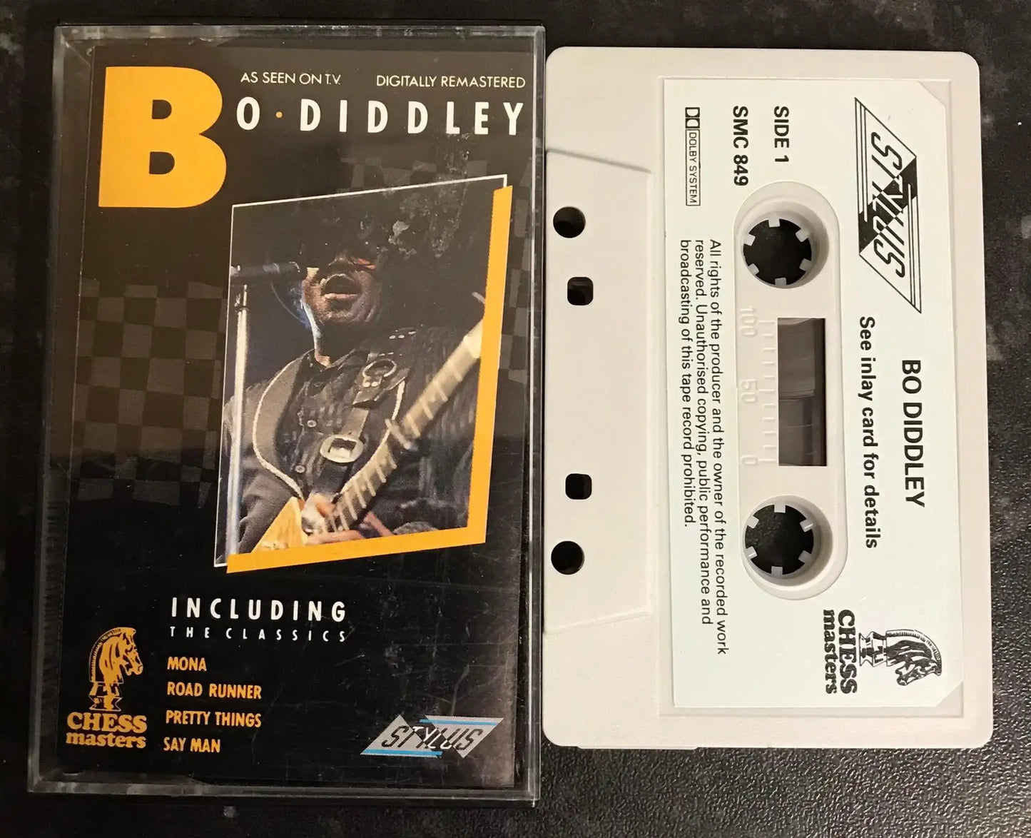 Bo Diddley, Chess Masters Album, Stylus Music, SMC 849, Vintage Cassette Magretro