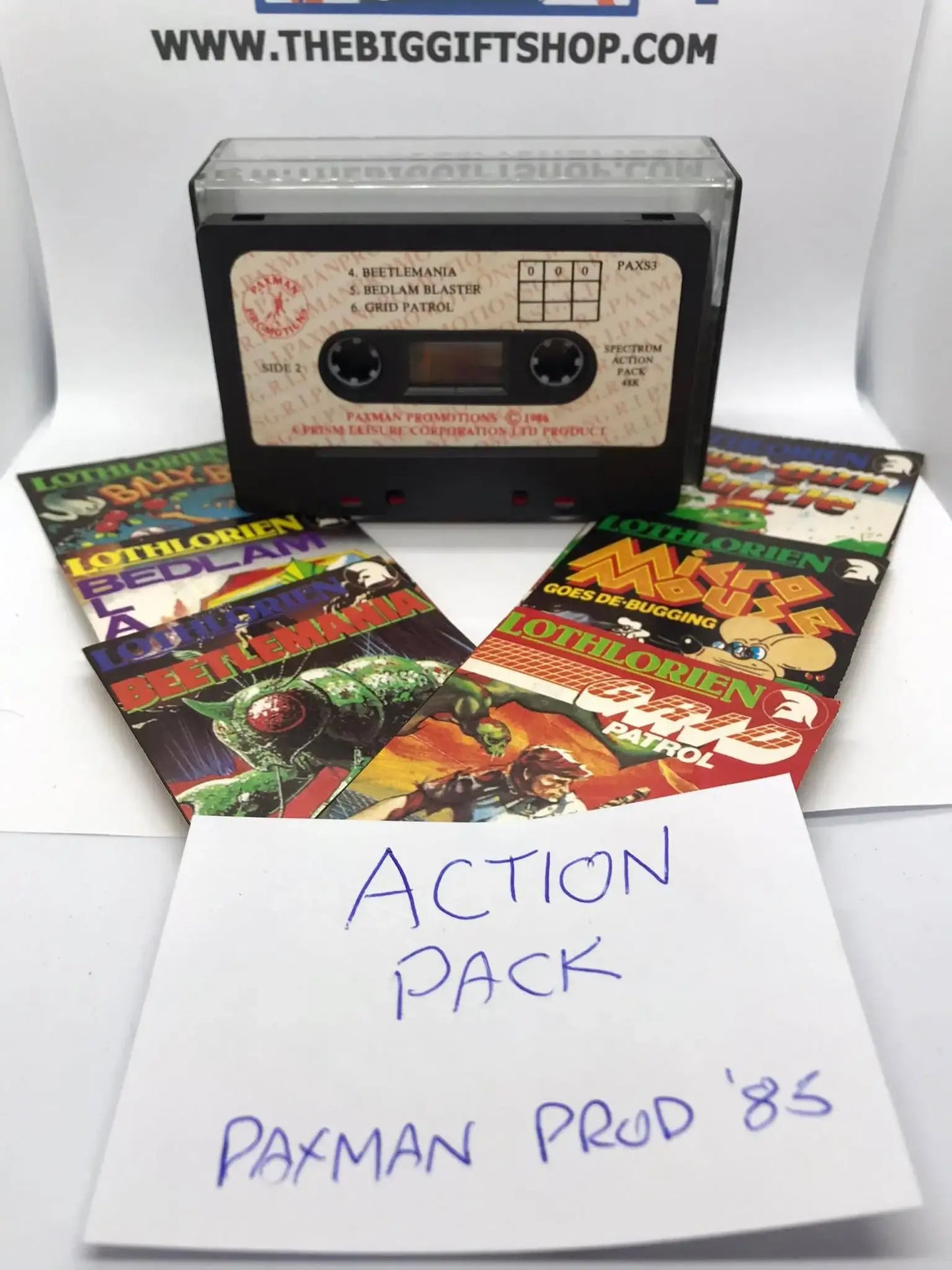 Spectrum Action pack (paxman) (Tested), ZX Spectrum,Paxman Promotions Magretro