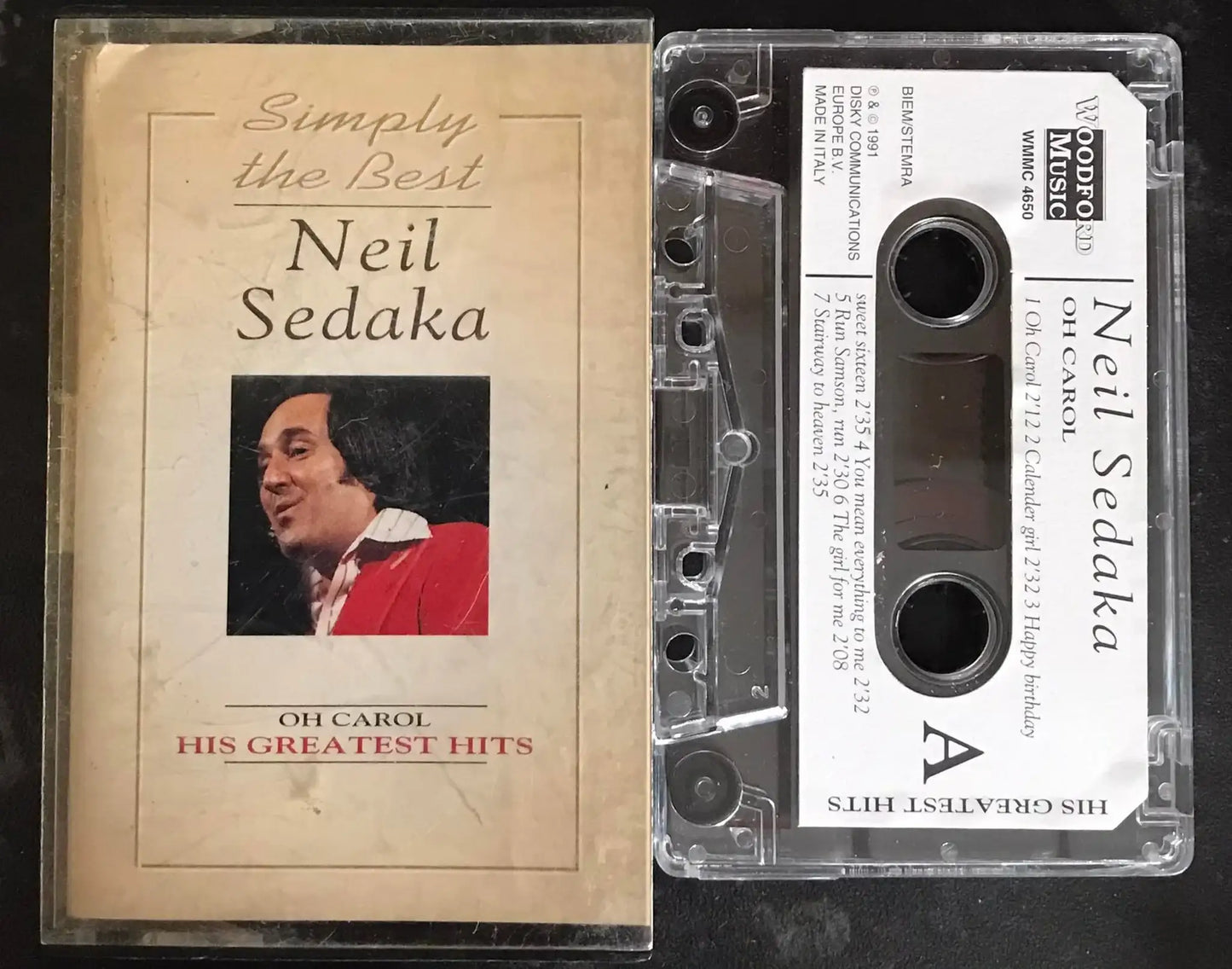 Neil Sedaka, Oh Carol, His Greatest Hits Album, wmmc 4650, Woodford Music Magretro