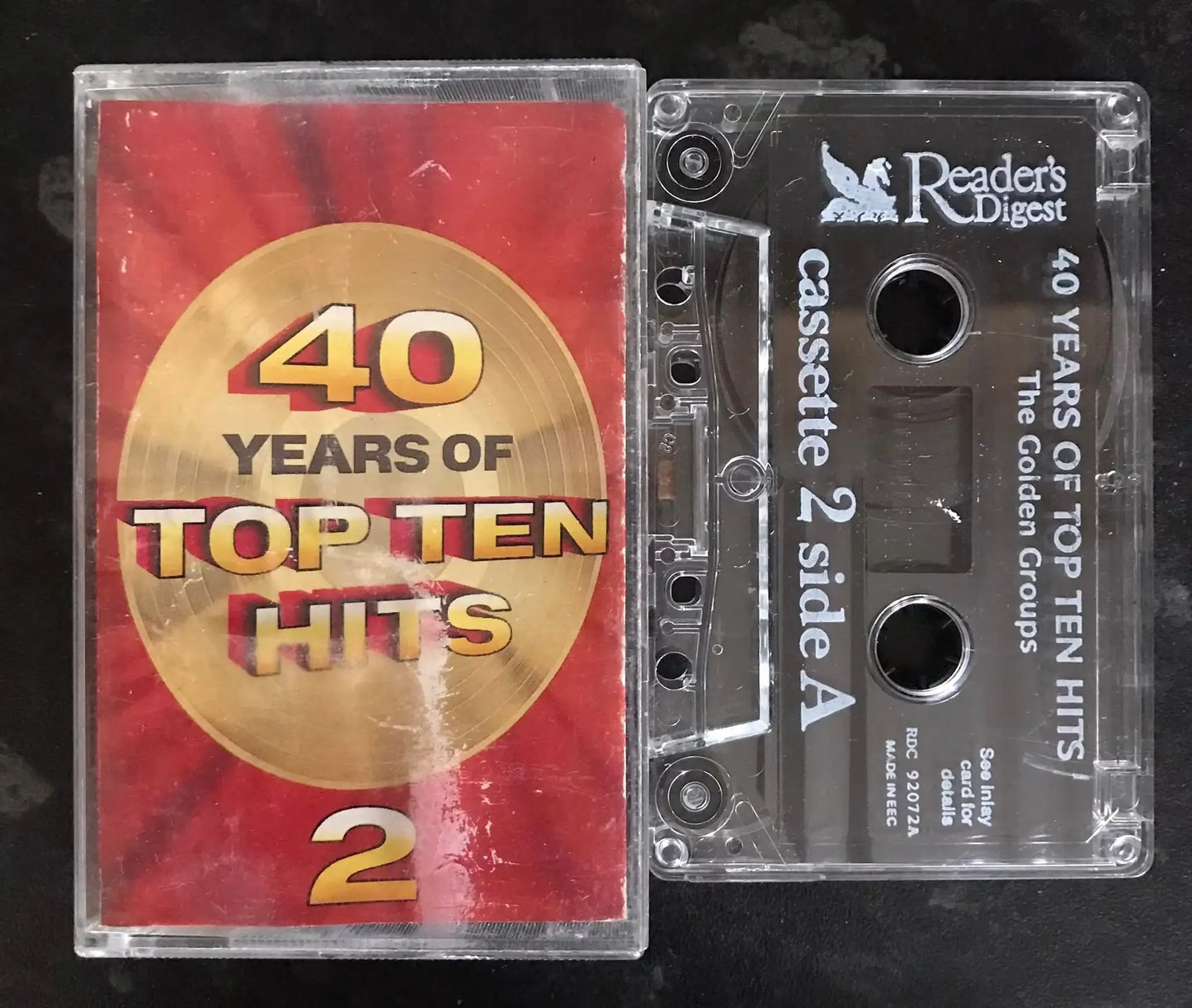 40 Years of Top Ten Hits, Tape 2, RDC 92072A, Vintage Cassette Magretro