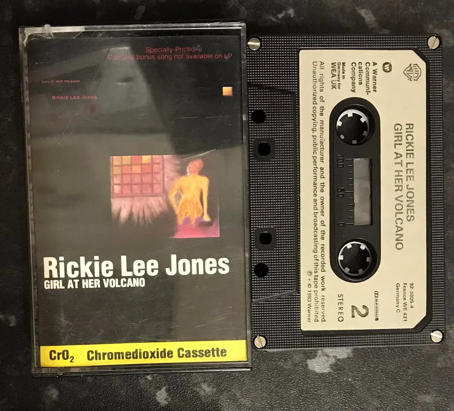 Rickie Lee Jones, Girl at Her Volcano Album, Warner Bros. Records, 92-3805-4 Magretro