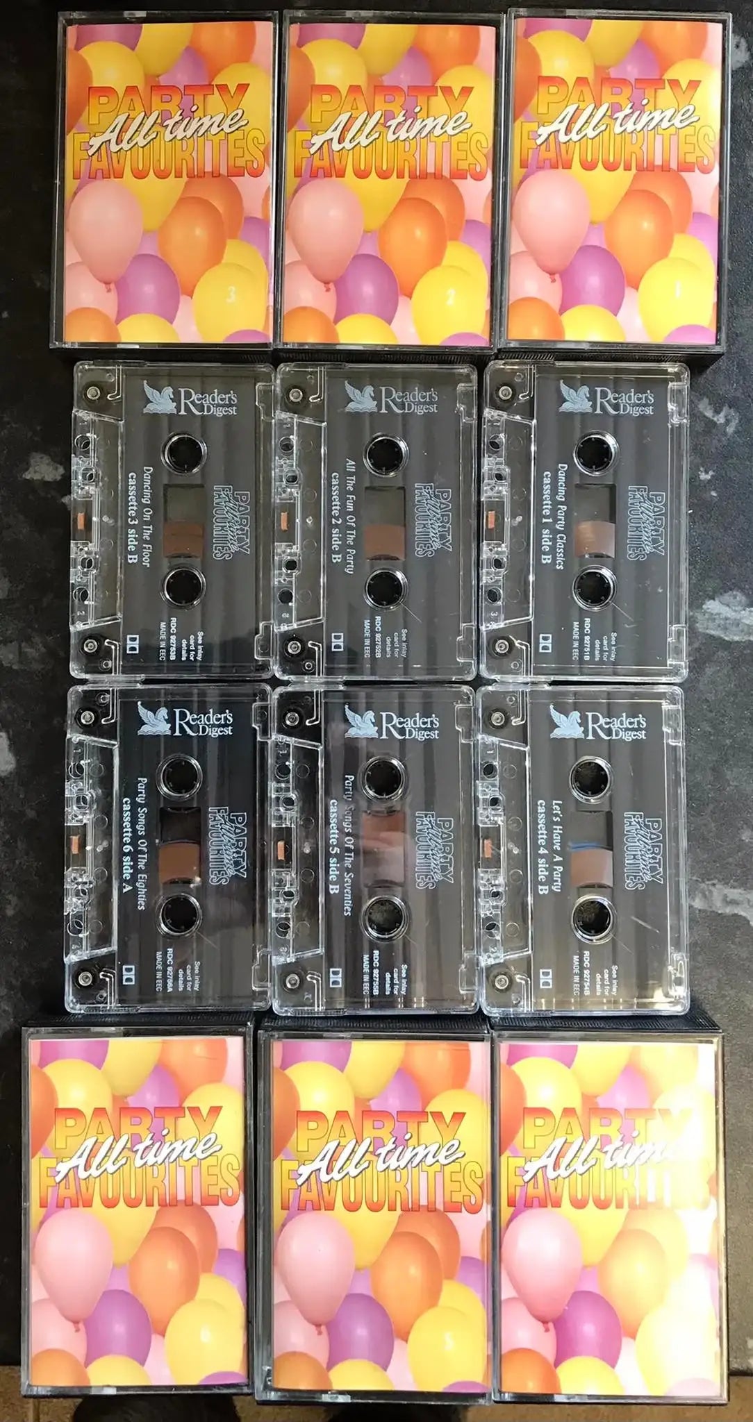 All Time Party Favourites, 6 Tape Set, Reader's Digest, RDC 92751 Magretro