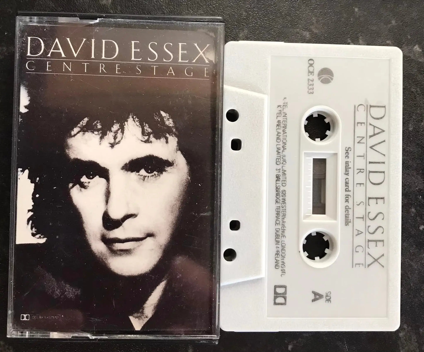 Center Stage Album, David Essex, K-Tel, OCE 1333, Vintage Cassette Magretro