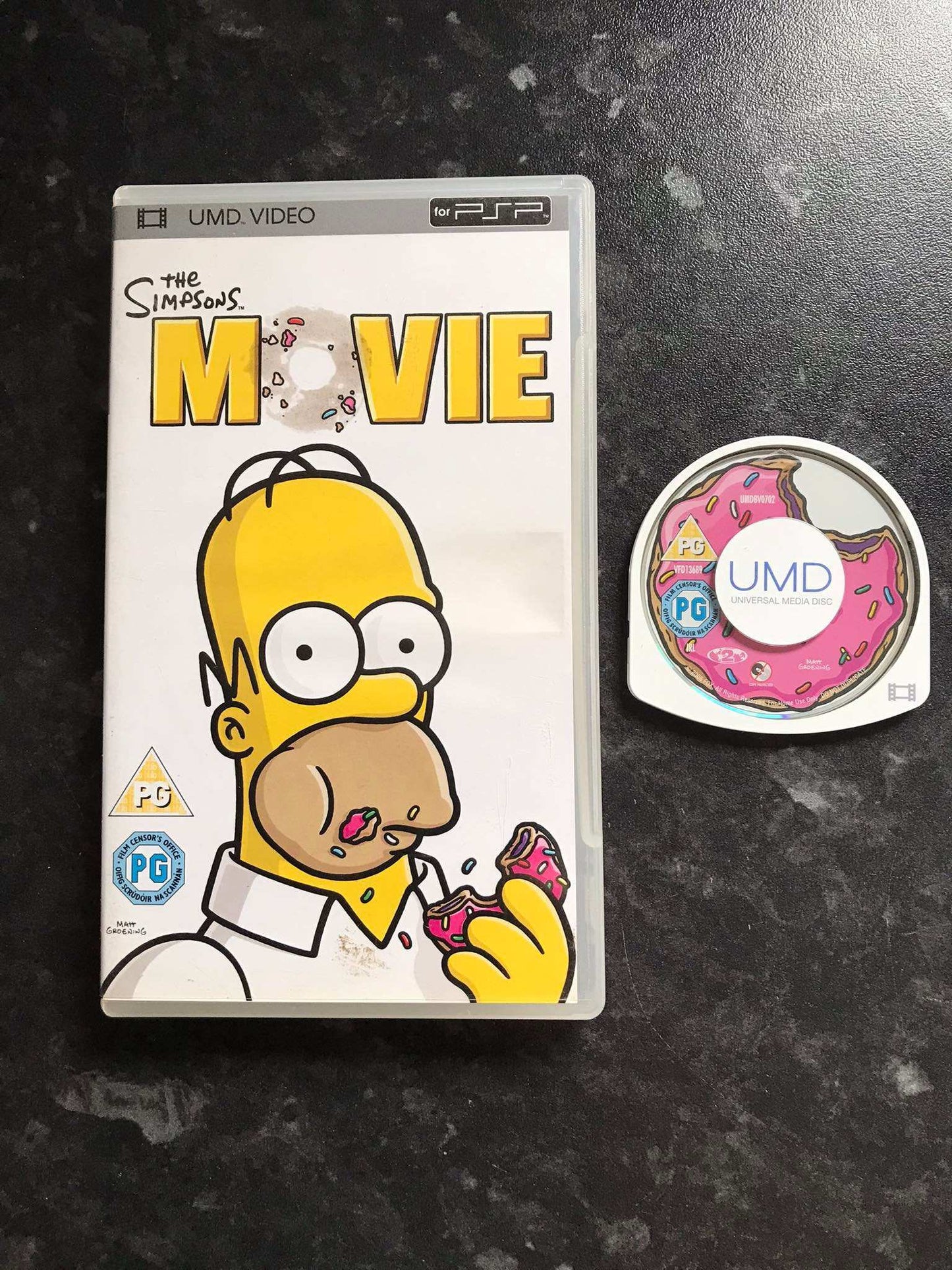 the simpsons movie, movie, PSP, PAL, with box Magretro