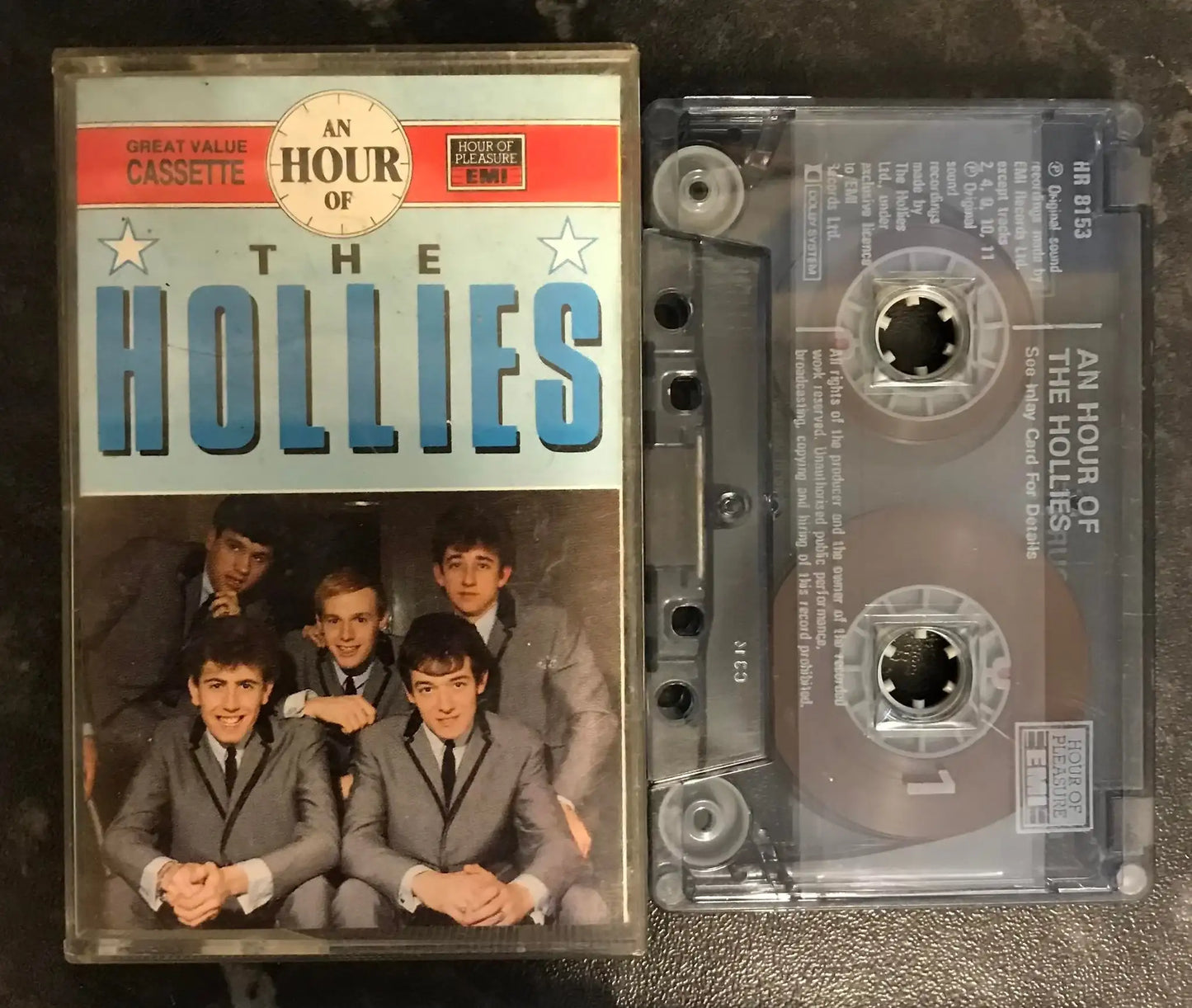 An Hour of The Hollies Album, Hour Of Pleasure, HR 8153, Vintage Cassette Magretro