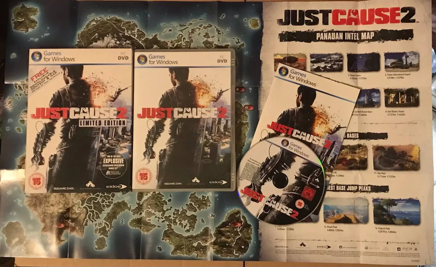 Just Cause 2 Limited Edition - map poster included- PC GAME DVD rom Magretro