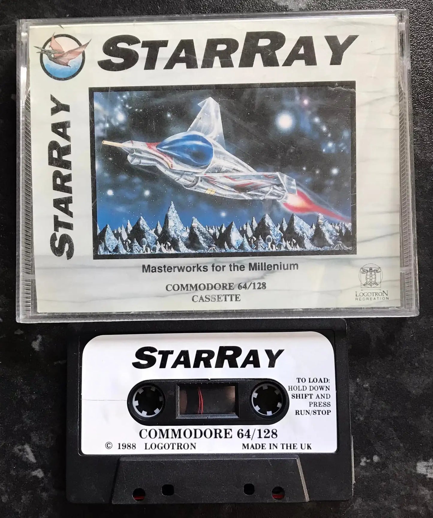StarRay, C64 game by Logotron Software, RARE, WORKING Magretro