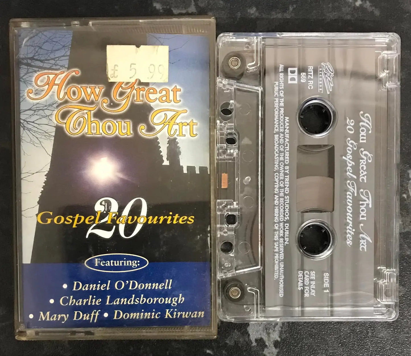 How Great Thou Art, 20 Gospel Favourites, Ritz, RC 569, Vintage Cassette Magretro