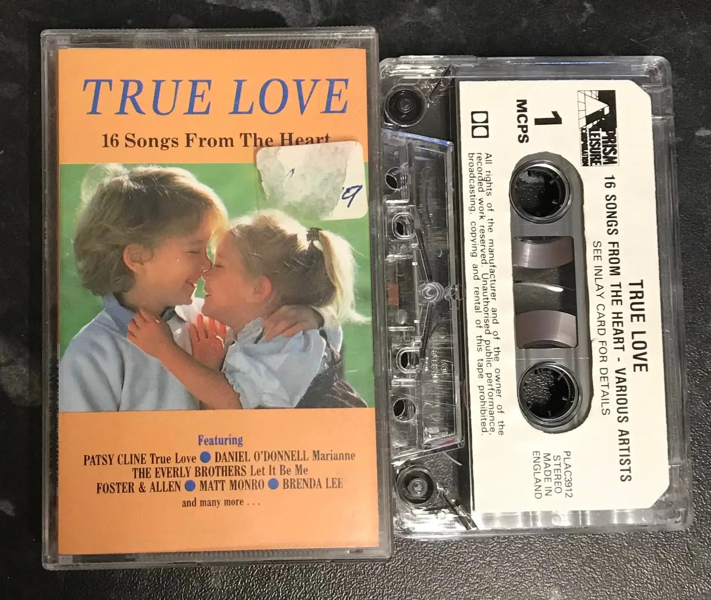 True Love, 16 Songs from The Heart, PLAC 3912, Vintage Cassette Magretro