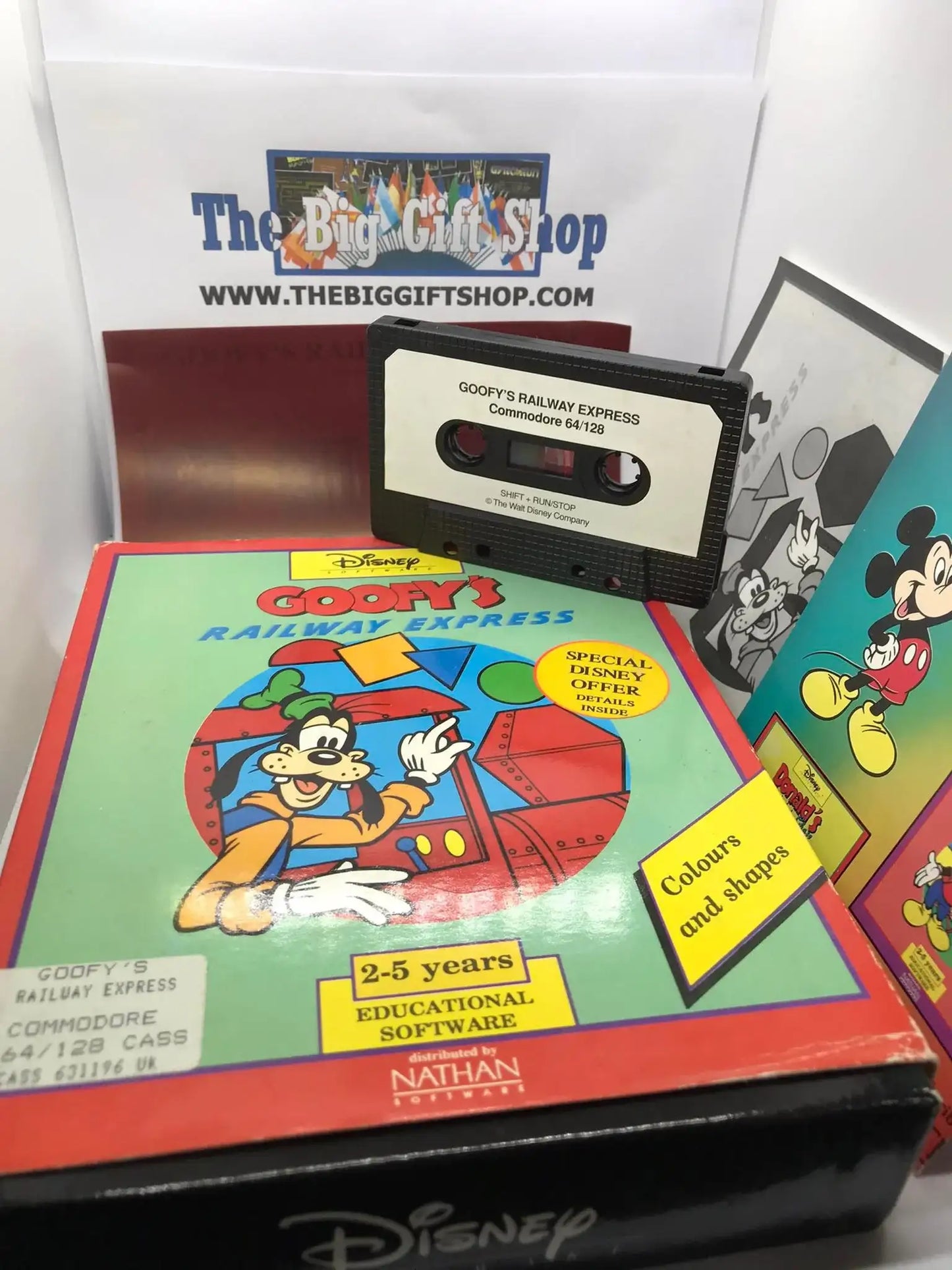 Goofy's Railway Express, C64, Disney label (SUPER RARE), WORKING Magretro