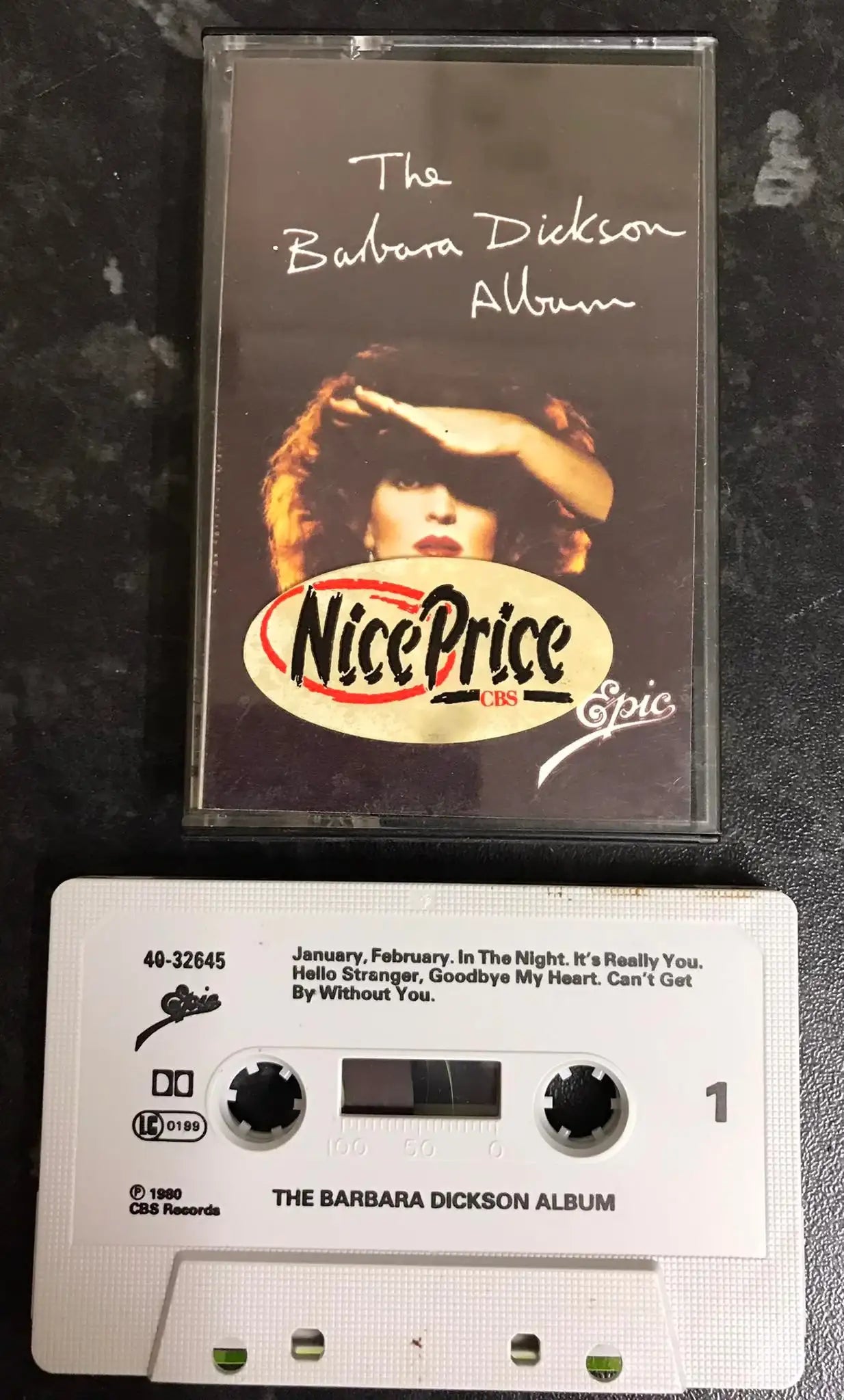 Barbara Dickson, The Barbara Dickson Album, epc 40-32645, Vintage Cassette Magretro