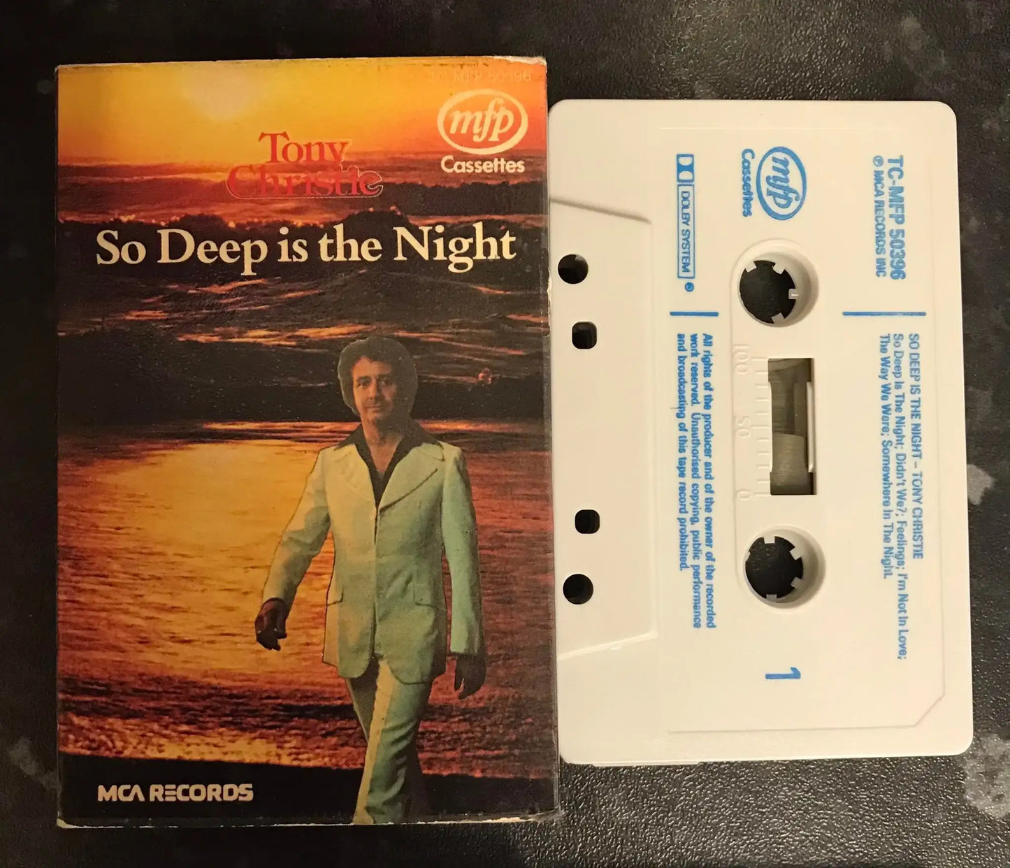 Tony Christie, So Deep Is The Night Album, TC-MFP 50396, Vintage Cassette Magretro