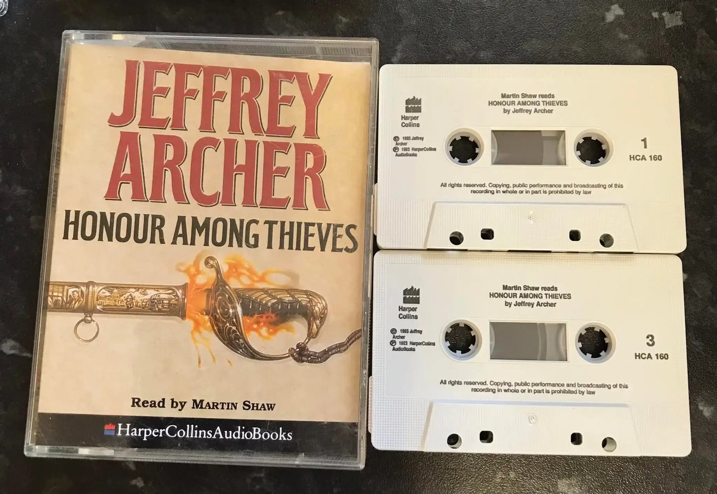 Honour Among Thieves Audiobook, Jeffrey Archer, HCA 160, Harper Collins Magretro