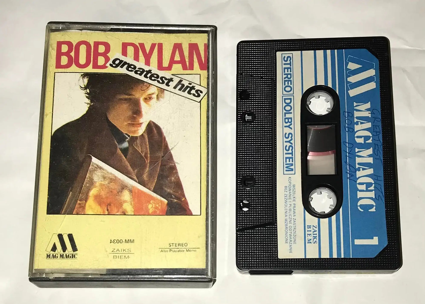 Bob Dylan's Greatest Hits, Mag Magic, MM-0034, Vintage Cassette Magretro