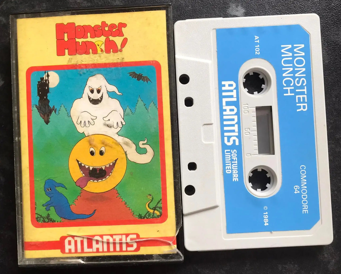 Monster Munch, C64 Game, By Atlantis, WORKING Magretro