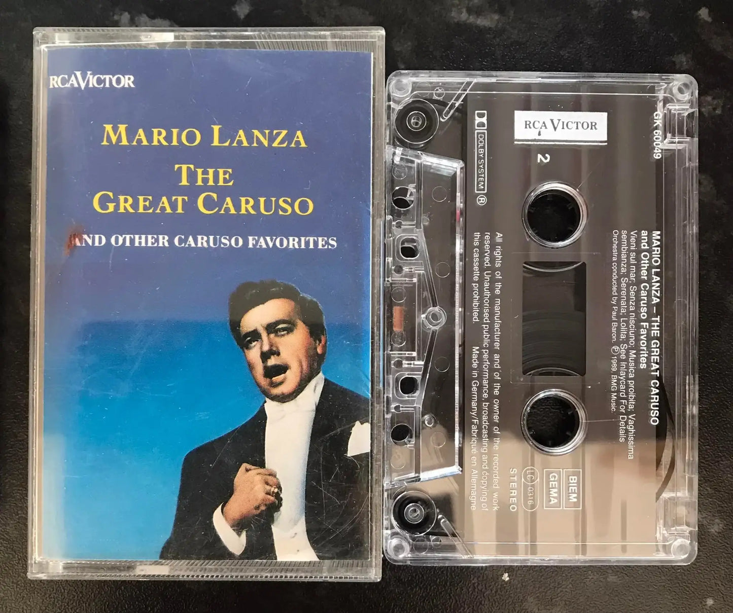 The Great Caruso Album, Mario Lanza, Caruso Favorites, RCA Victor, GK 60049 Magretro