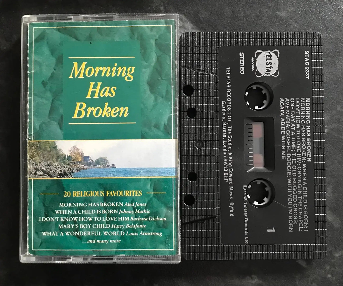 John Barker, Morning Has Broken Album, TELSTAR, STAC 2337, Vintage Cassette Magretro