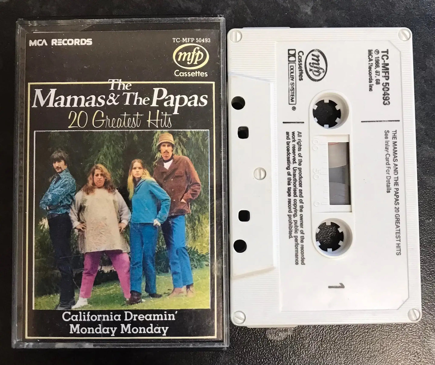 The Mamas & The Papas, 20 Greatest Hits, TC-MFP 50493, Vintage Cassette Magretro