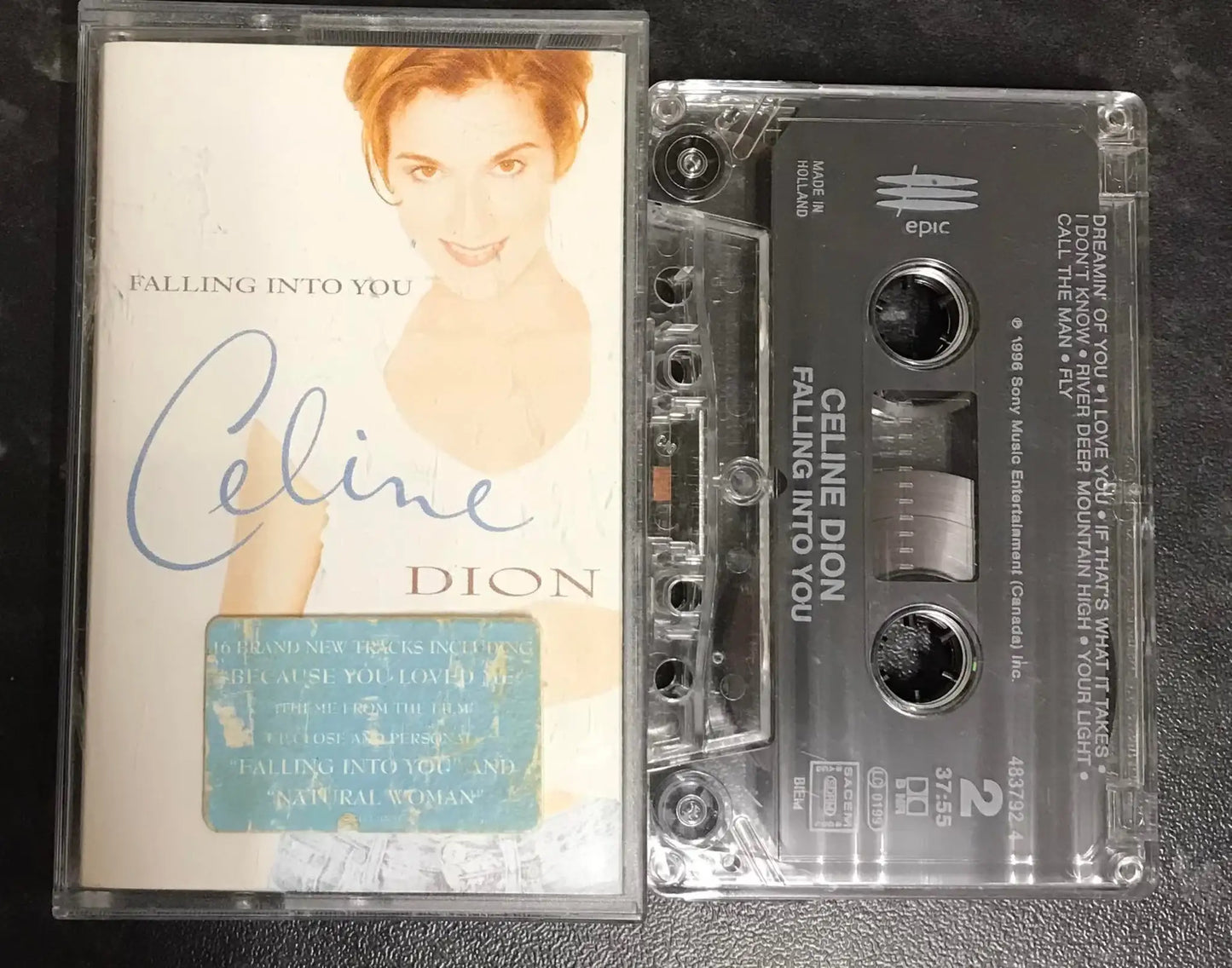 Celine Dion, Falling Into You Album, Epic, EPC 483792 4, Vintage Cassette Magretro