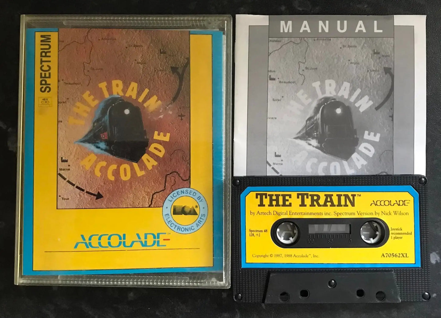 The Train, ZX Spectrum, by Accolade, RARE, Working Magretro