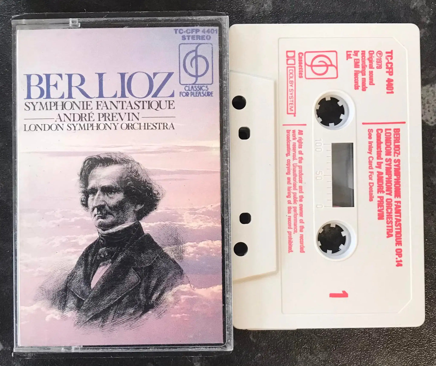 Berlioz, Symphonie Fantastique, Andre Previn, TC-CFP 4401, Vintage Cassette Magretro