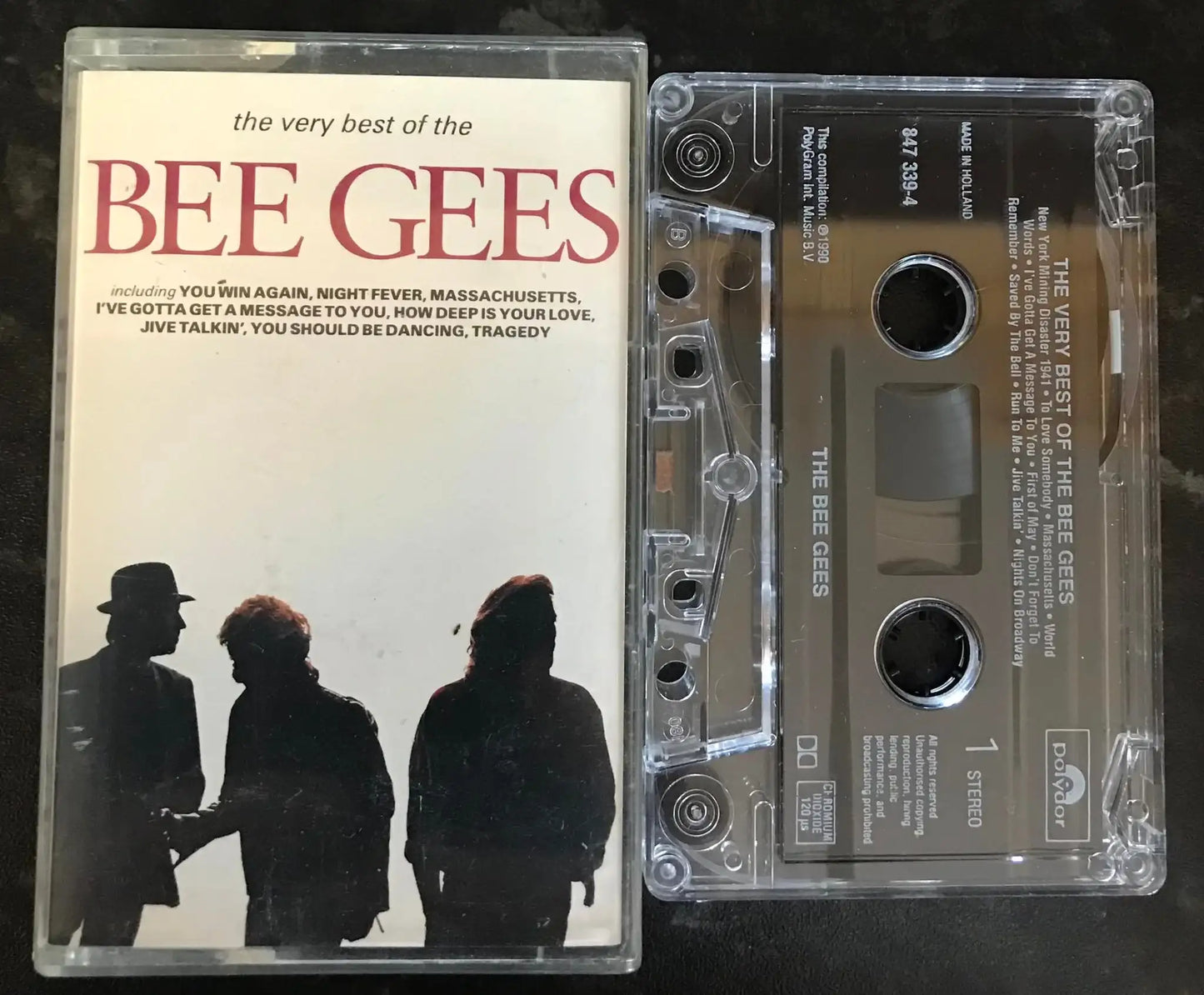 The Very Best of The Bee Gees Album, Polydor, 847 339-4, Vintage Cassette Magretro
