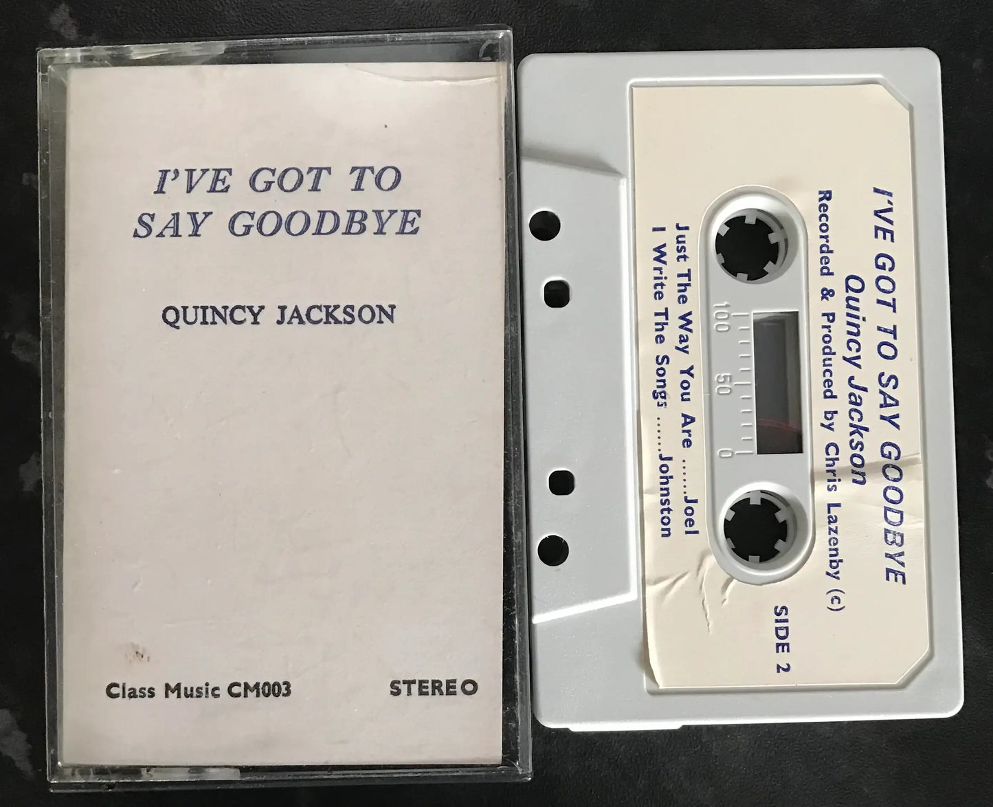 Quincy Jackson, I've Got To Say Goodbye, Class Music, CM003, Vintage Cassette Magretro