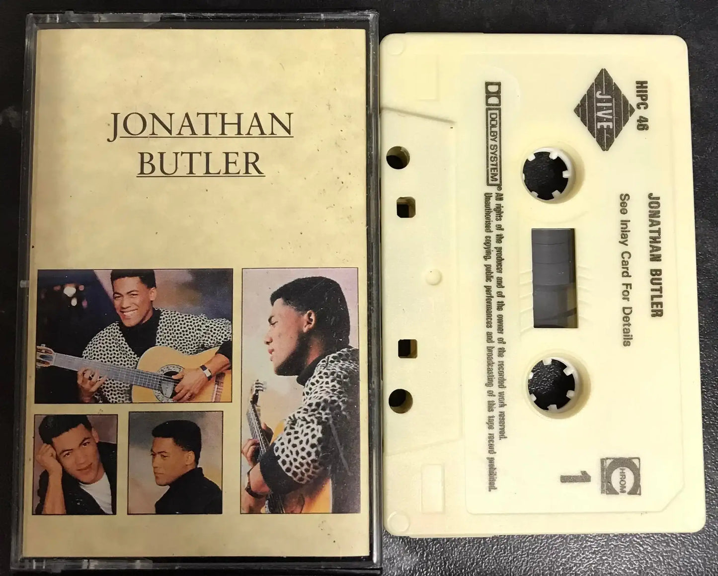 Jonathan Butler Album, Self Titled, JIVE, HIPC 46, Vintage Cassette Magretro