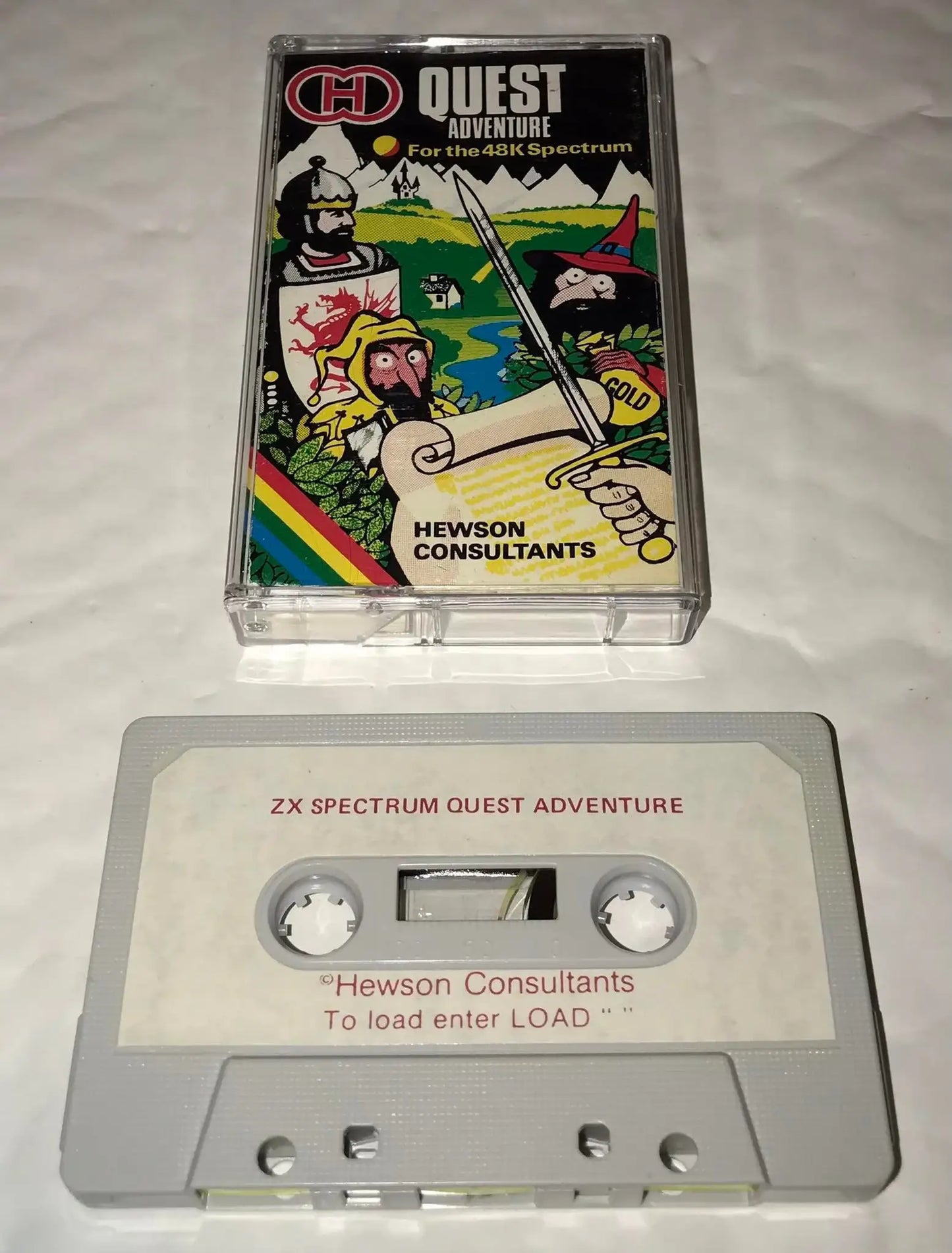 Quest Adventure, ZX Spectrum game by Hewson (SUPER RARE), Working Magretro