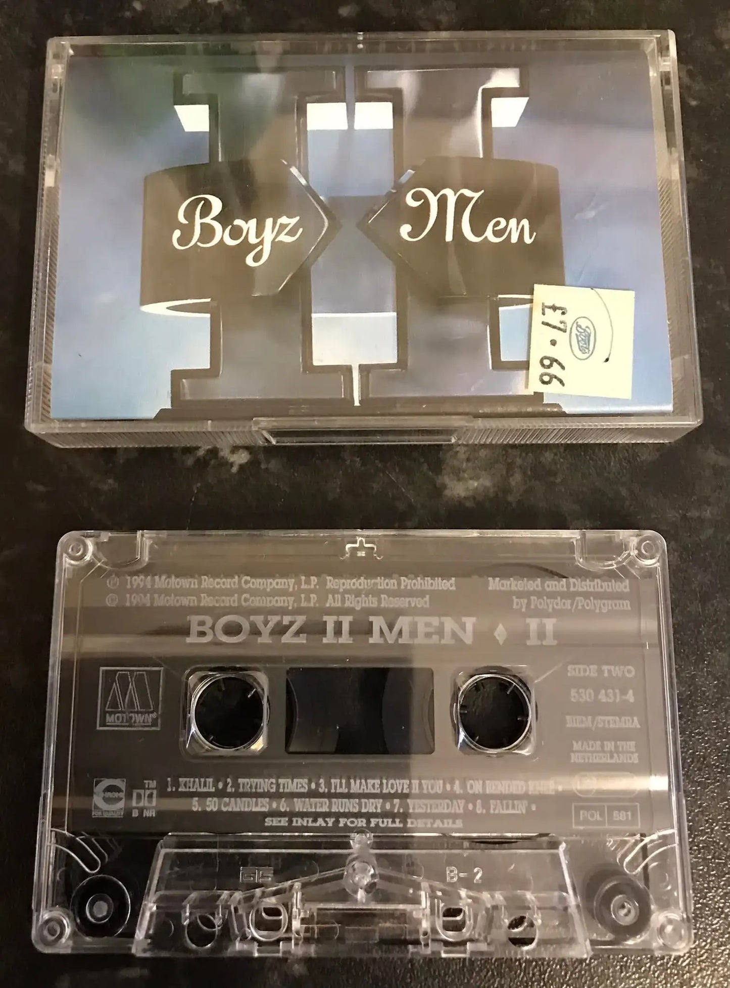 Boyz II Men, II Album, MOTOWN, 530 431-4, Vintage Cassette Magretro