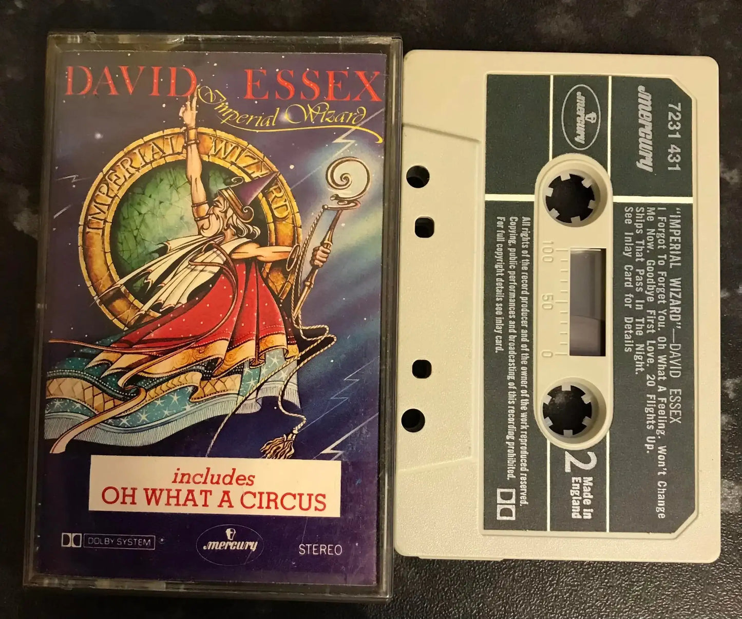 David Essex, Imperial Wizard Album, Mercury, 7231 431, Vintage Cassette Magretro