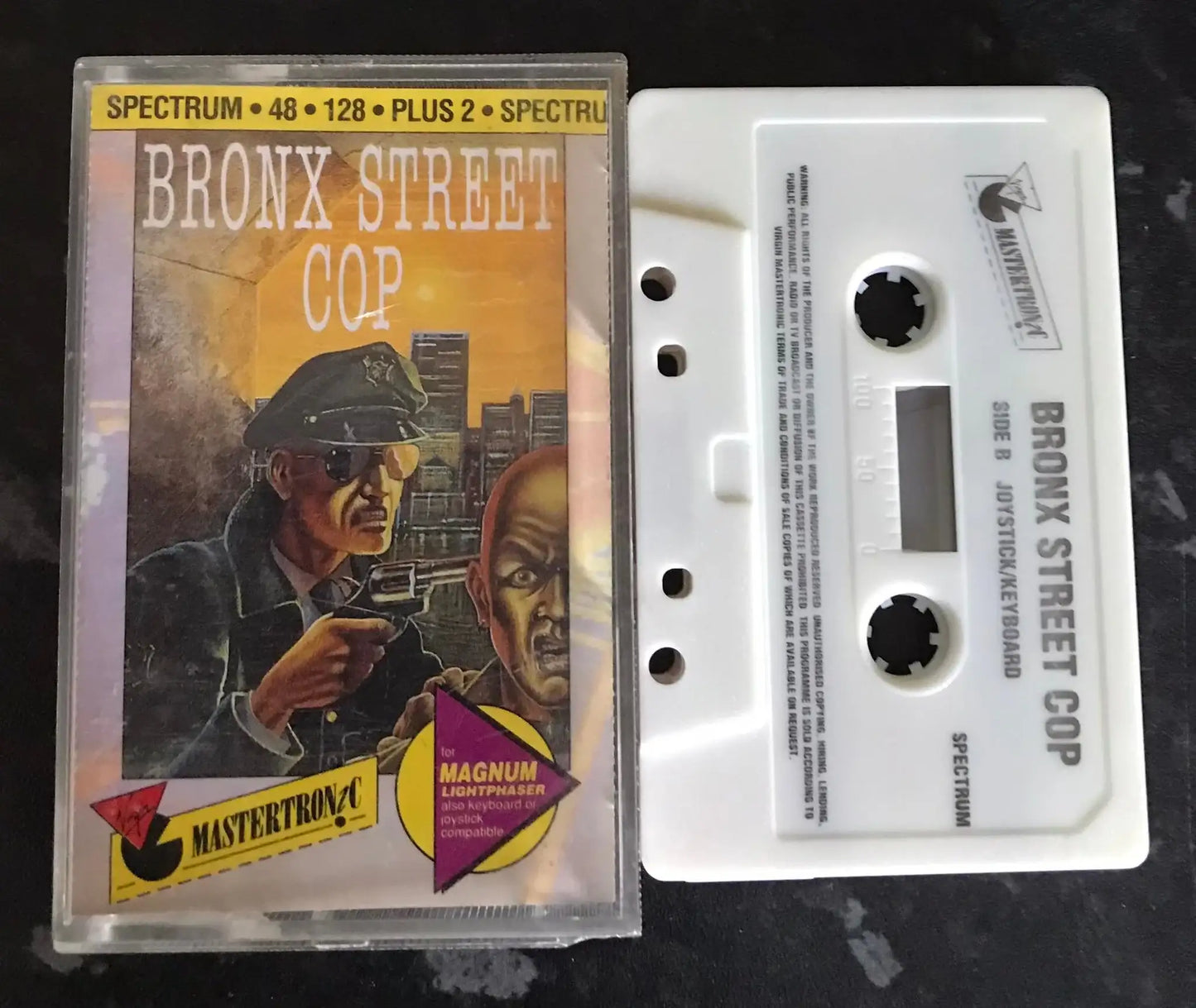 Bronx Street Cop by Mastertronic, ZX Spectrum Game, Working Magretro