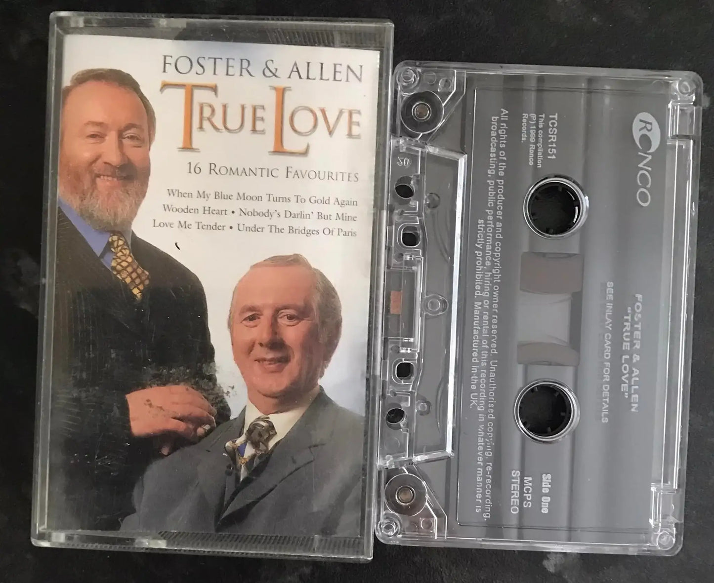 Foster & Allen, True Love Album, Ronco, TCSR151, Vintage Cassette Magretro