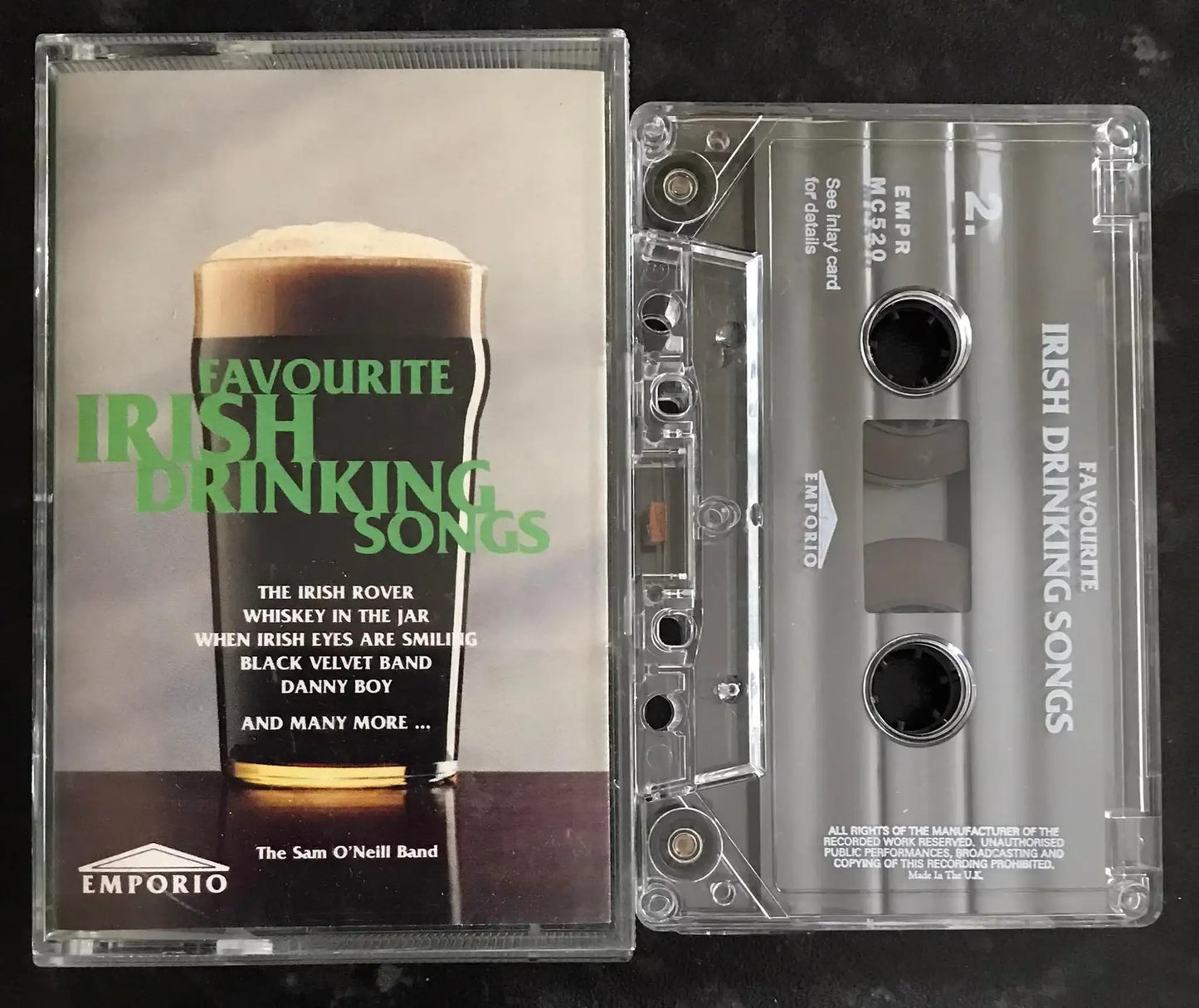 Sean O'Neill Band, Favourite Irish Drinking Songs, empr mc520, Vintage Cassette Magretro