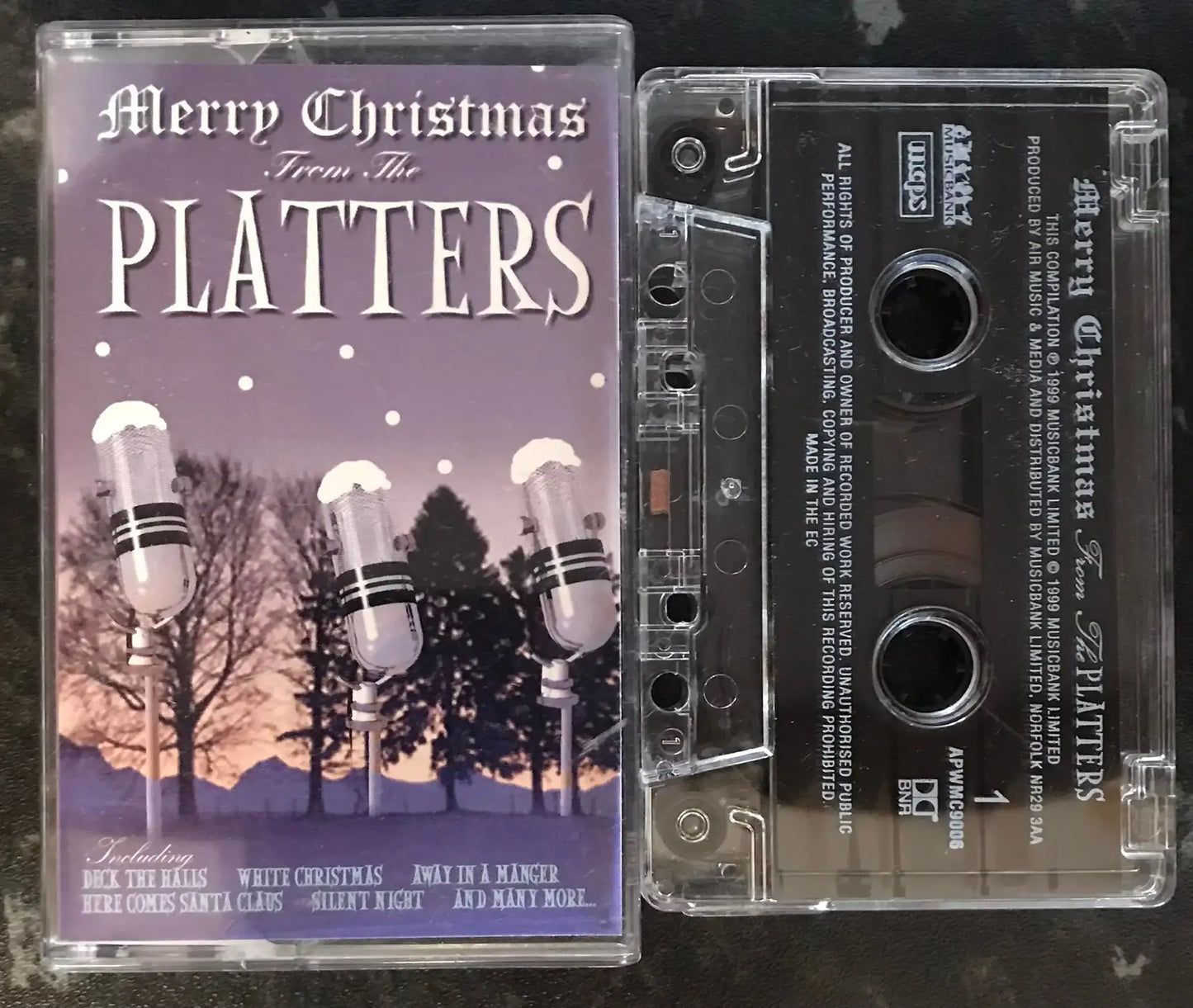 Merry Christmas From The Platters, Very Rare, APWMC9006, Vintage Cassette Magretro