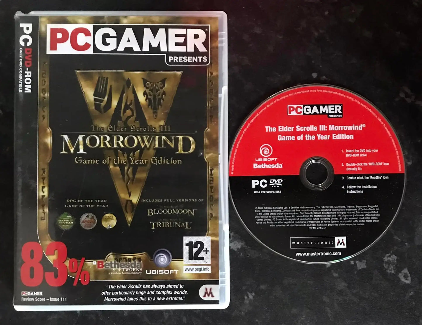 The Elder Scrolls III, Morrowind, Game Of The Year Edition, PC Game Magretro