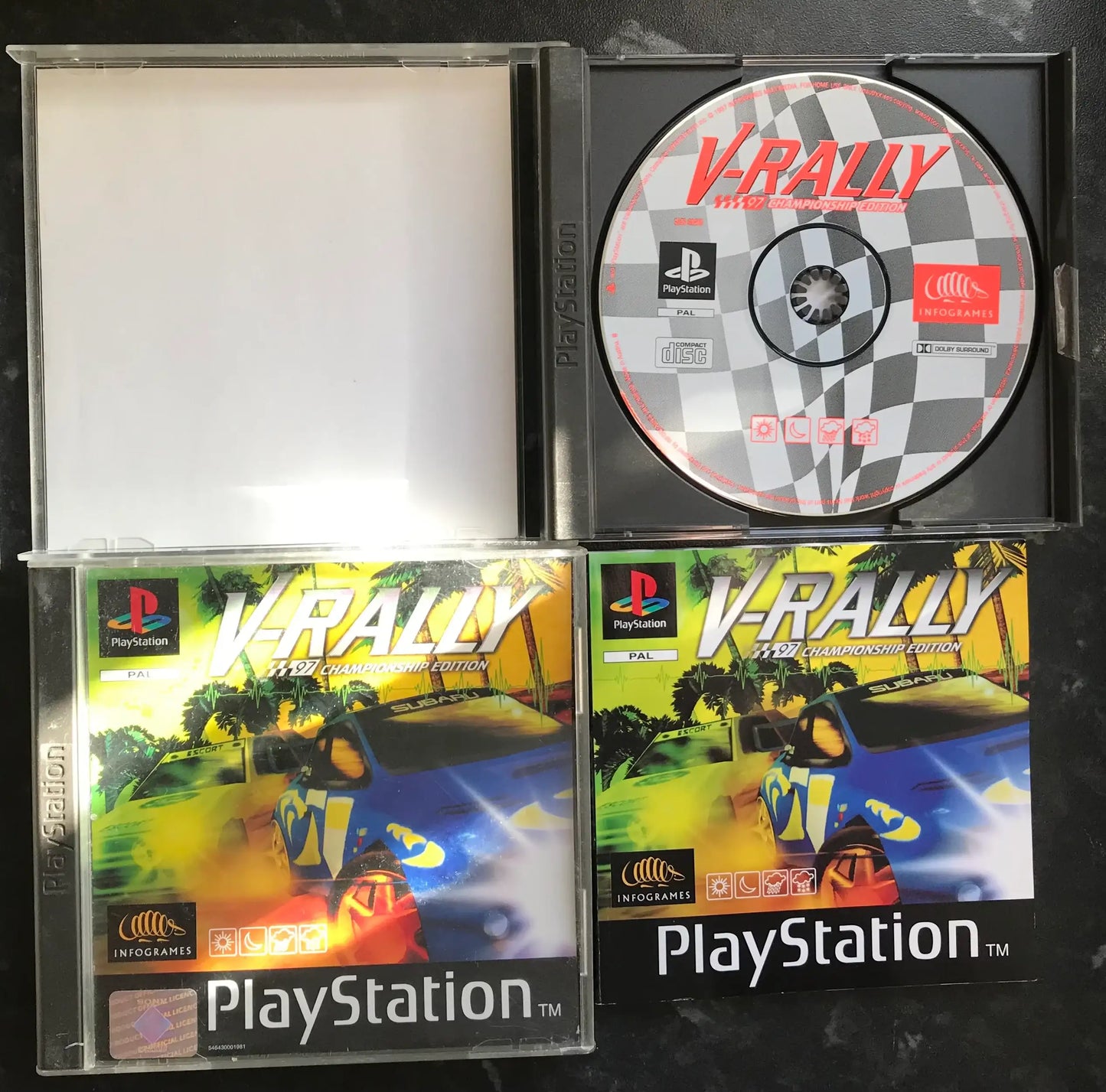V-Rally, PS1 Playstation One Game Boxed (PAL UK) Magretro