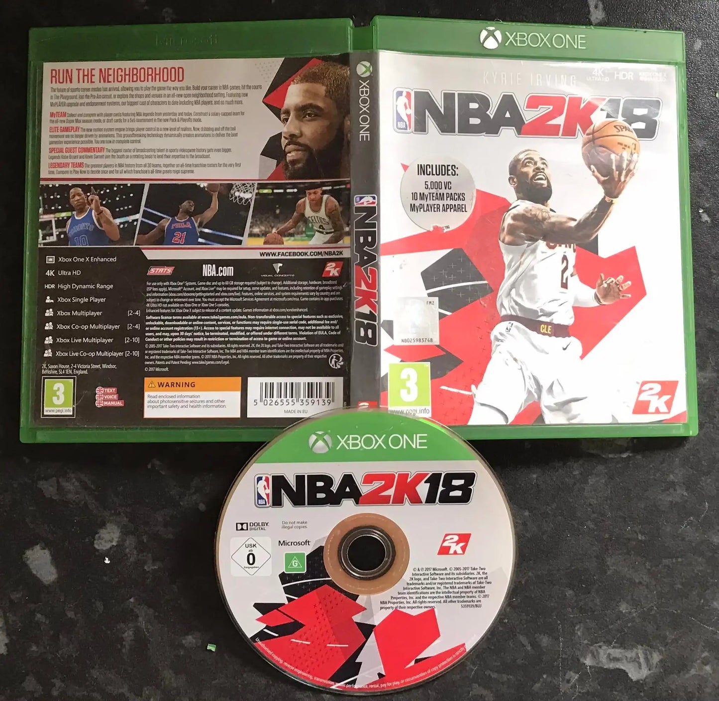 nba2k18, Xbox One Game, UK PAL Magretro