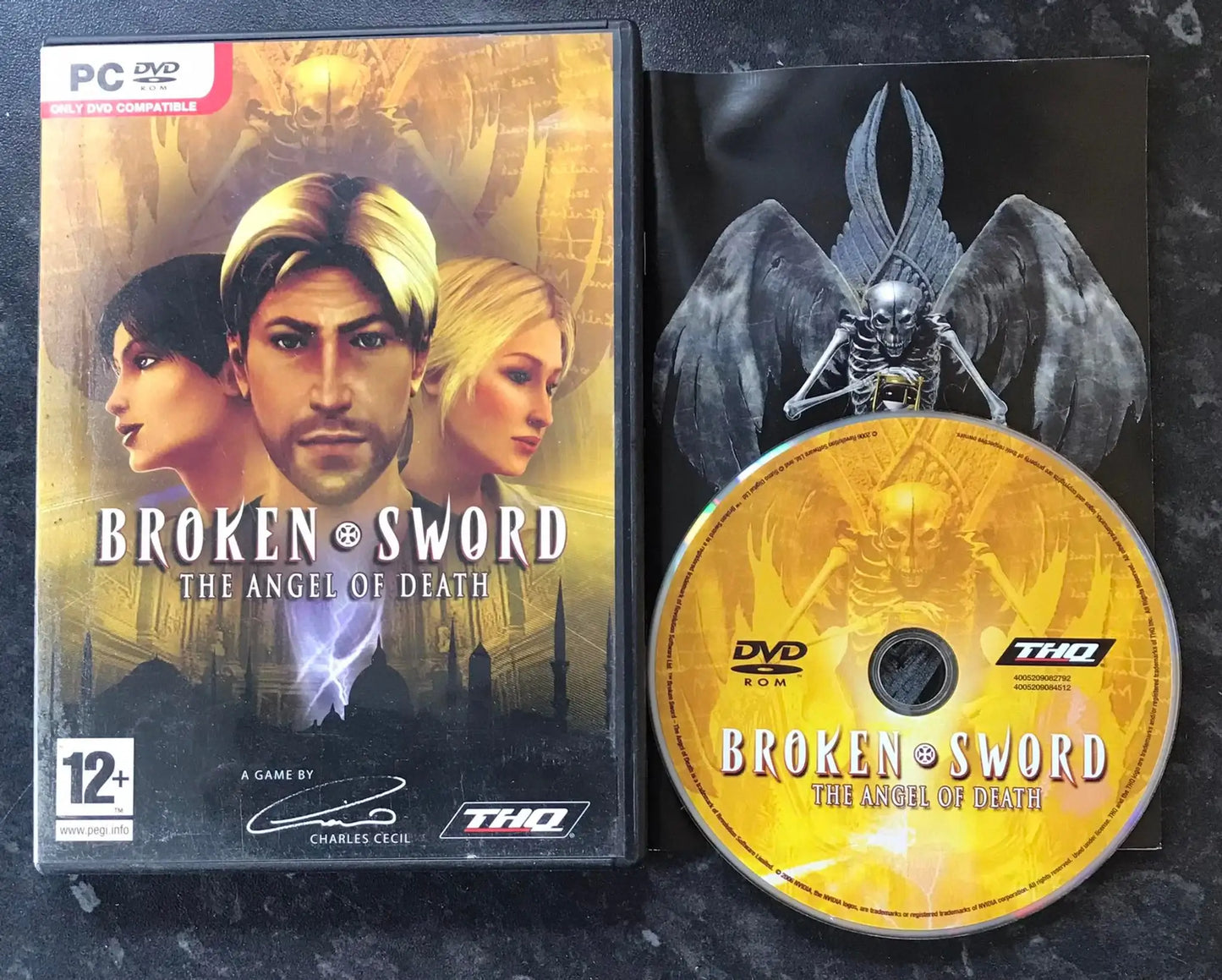 Broken Sword The Angel Of Death, DVD, UK, Pal, PC Game Magretro