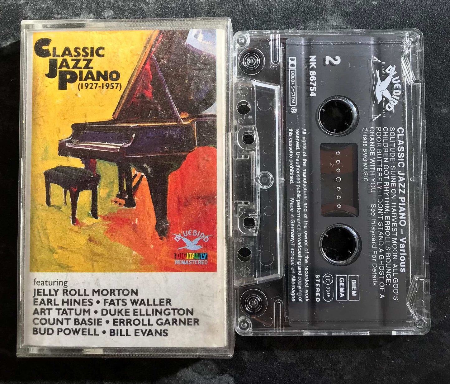 Classic Jazz Piano, 1927 to 1957, RCA, NK 86754, Vintage Cassette Magretro