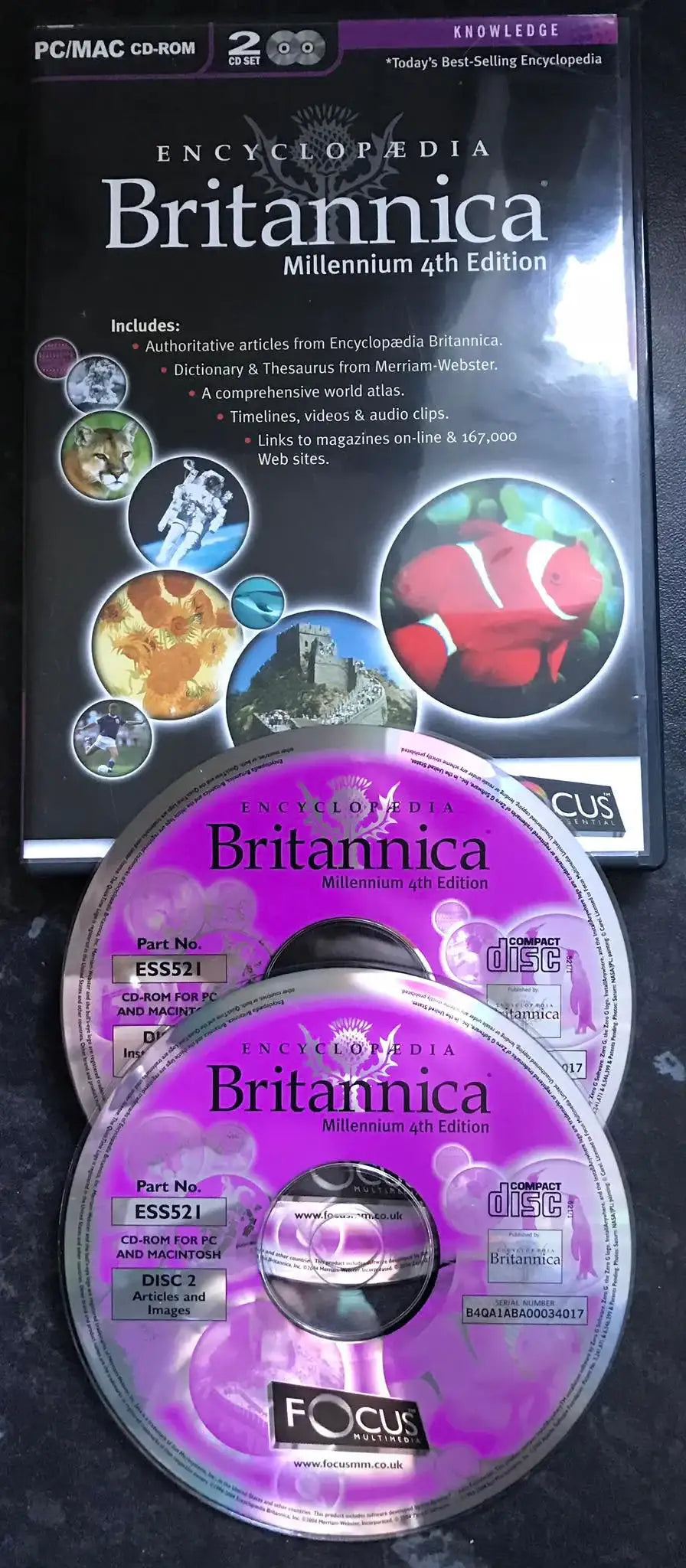 Encyclopaedia Btitannica, Millennium 4th Edition, PC Game Magretro