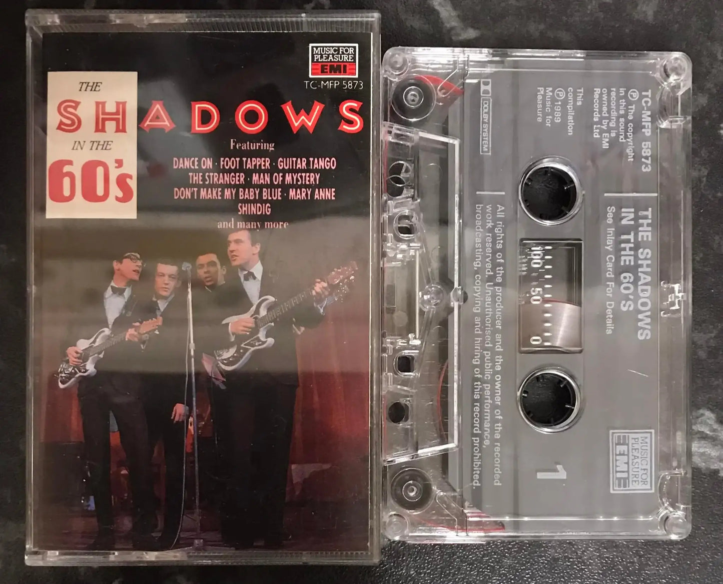 The Shadows in the 60's Album, Music For Pleasure, TC-MFP 5873, Vintage Cassette Magretro
