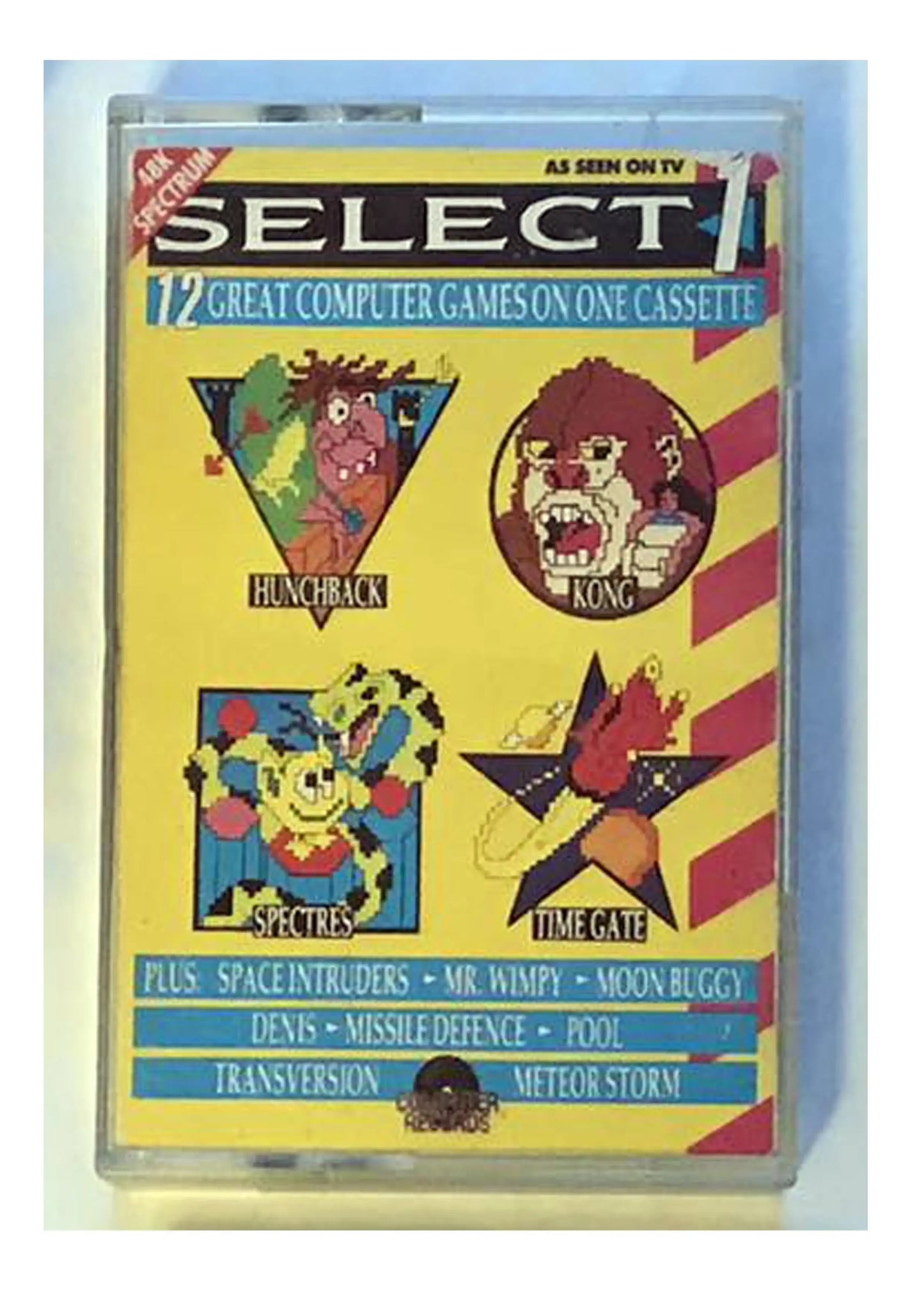 Select 1 Compilation, ZX Spectrum by Computer Records, WORKING Magretro
