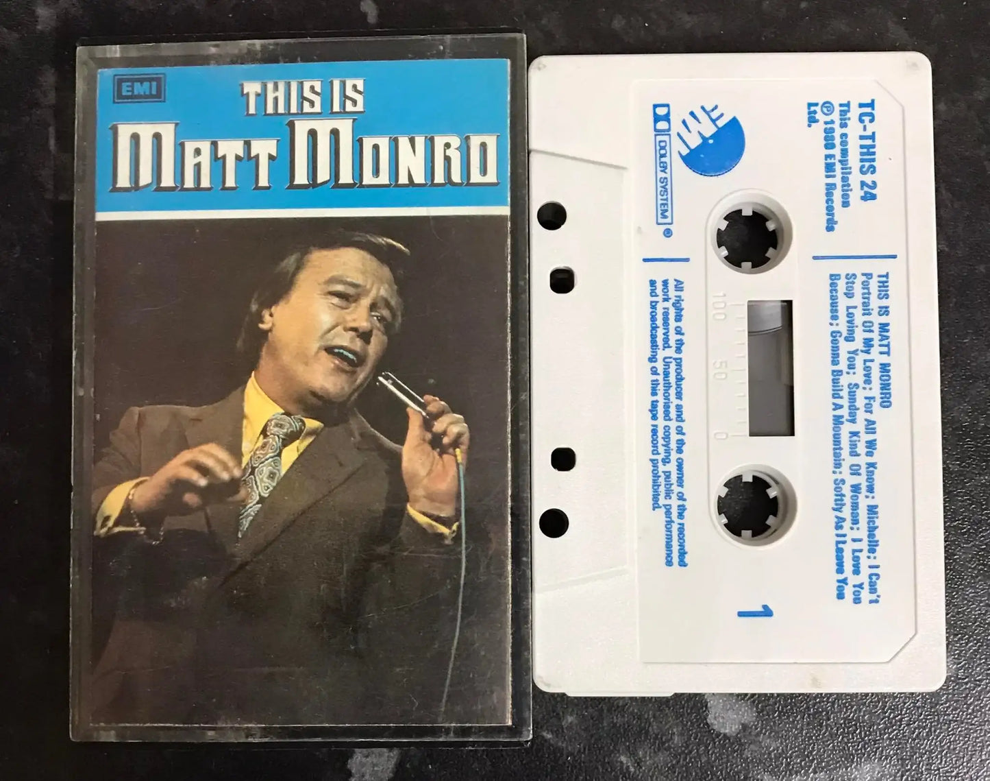 This Is Matt Monro Album, tc-this 24, EMI, Vintage Cassette Magretro