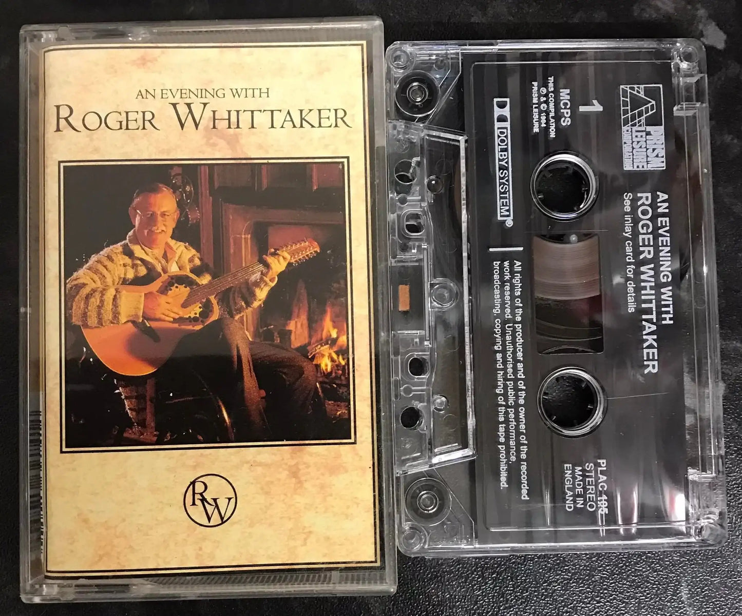 An Evening with Roger Whittaker Album, PLAC 105, Vintage Cassette Magretro