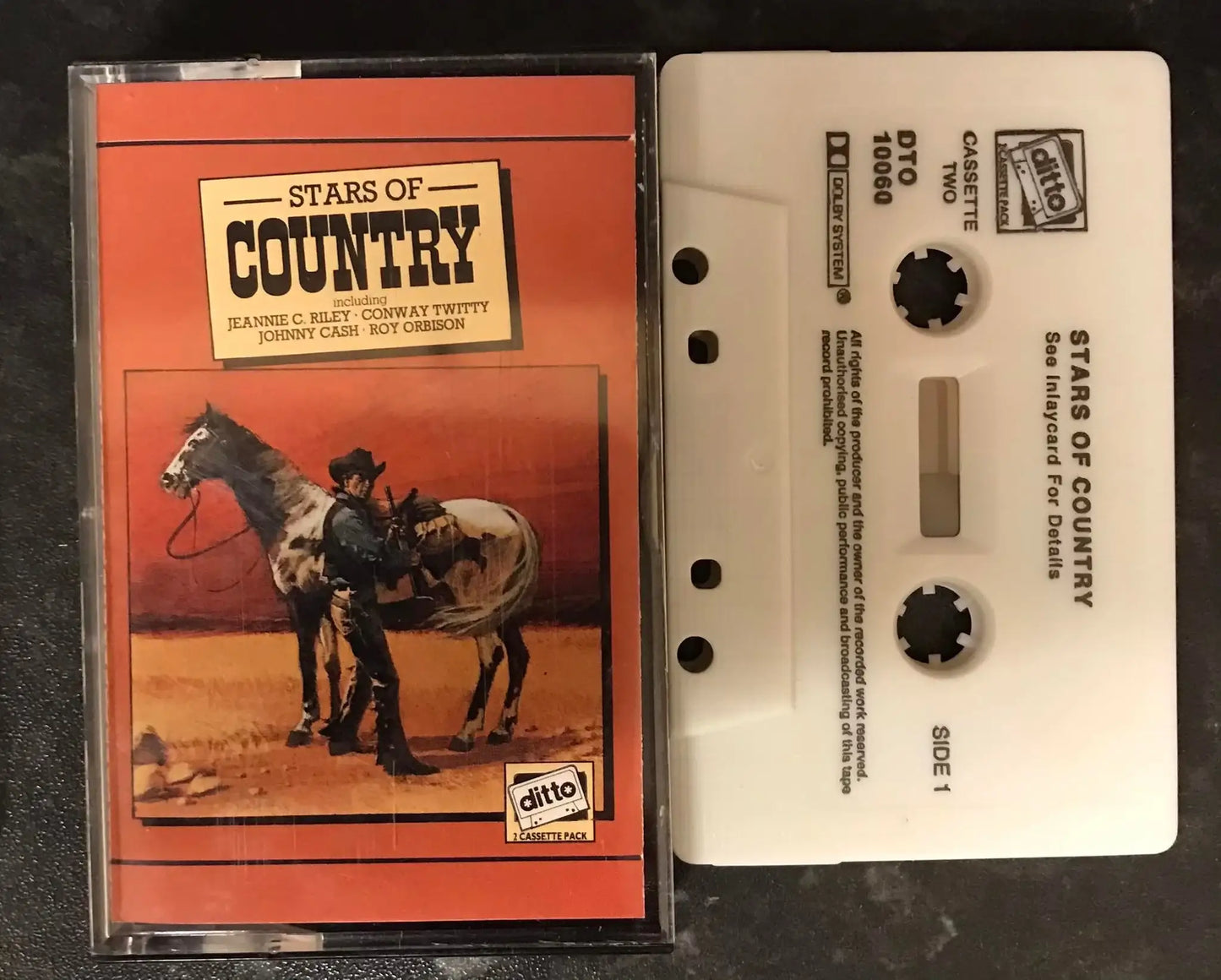 Stars of Country, Cassette TWO, DTO 10060B, Vintage Cassette Magretro